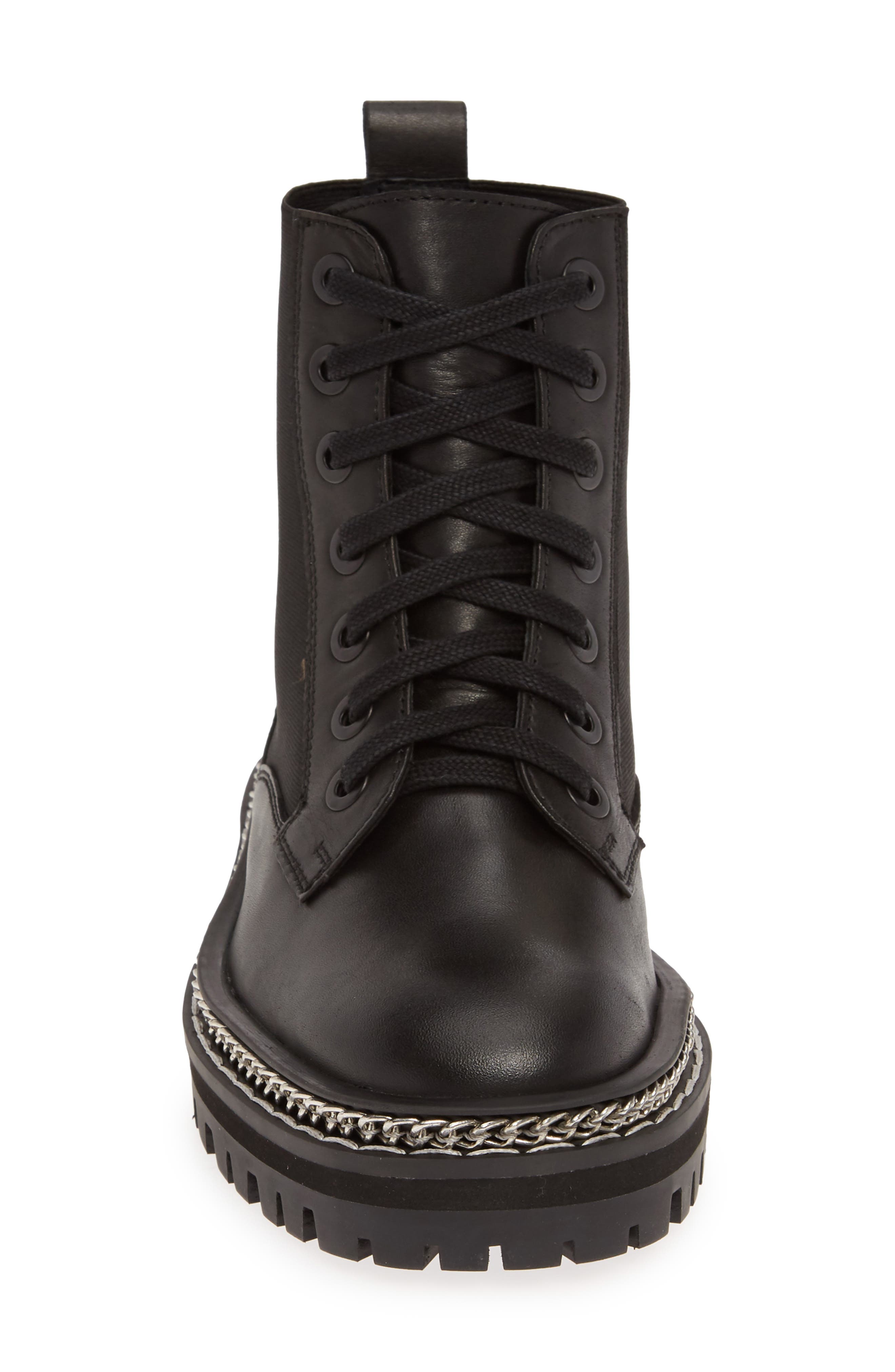 Topshop Ashton Chain Moto Boot, Alternate, color, 