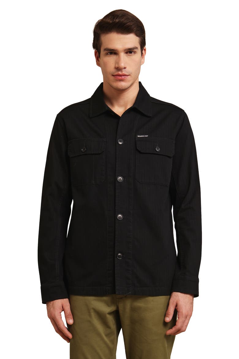 Men's Shirt Jacket, Main, color, Black