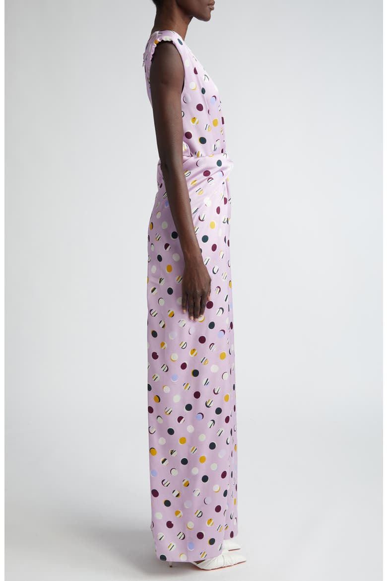 Collage Dots Sleeveless Maxi Dress, Alternate, color, AMETHYST MULTI
