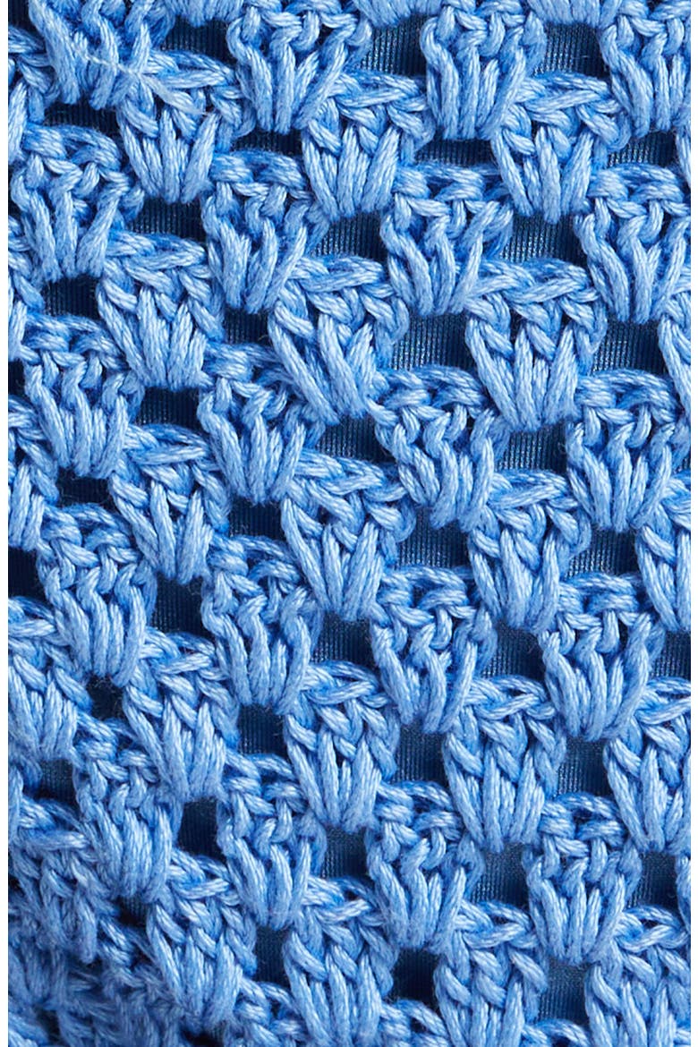 Vera Crochet Bikini Top, Alternate, color, BLUE