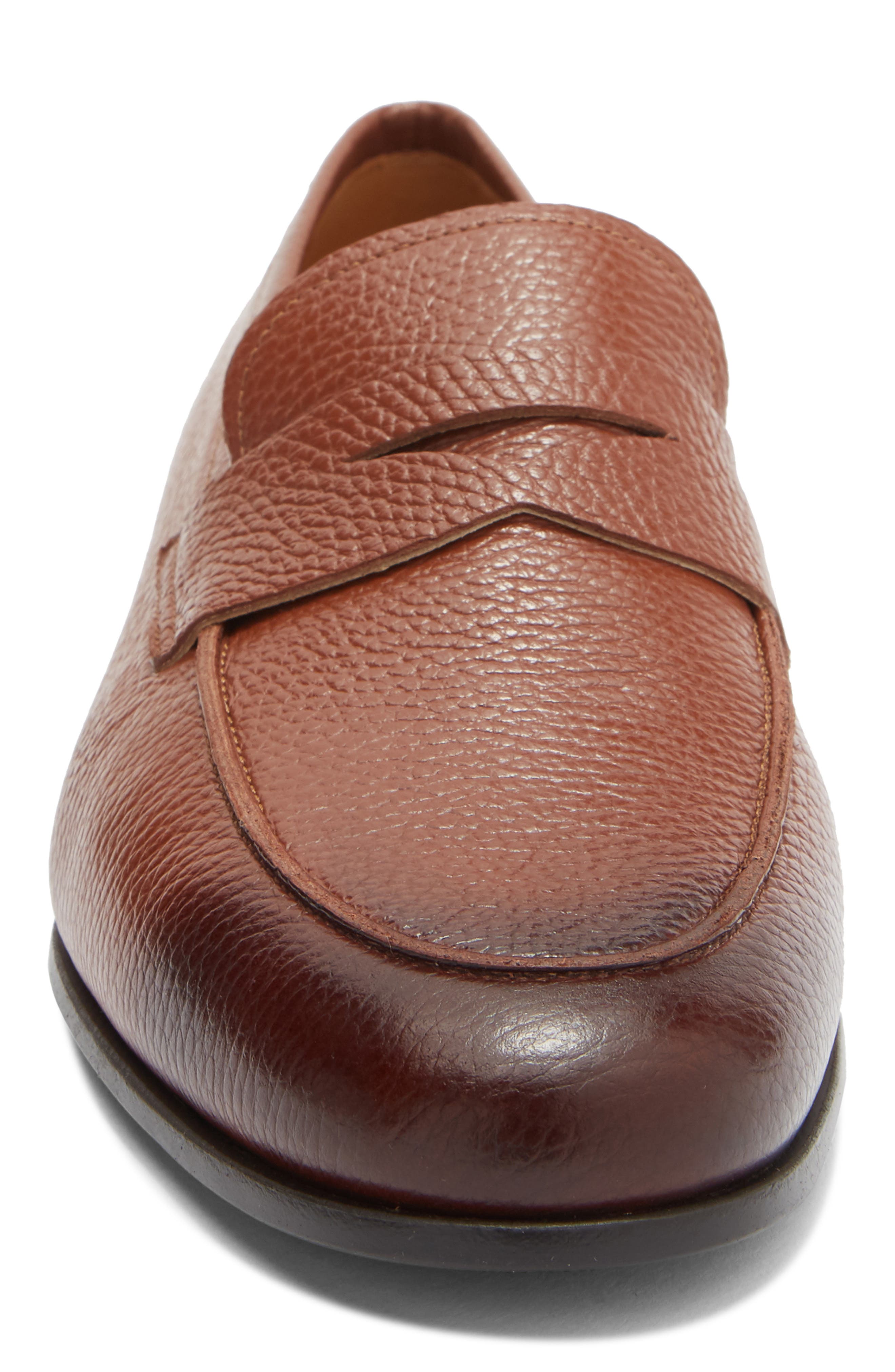 Tavarez Penny Loafer, Alternate, color, COGNAC PEBBLE