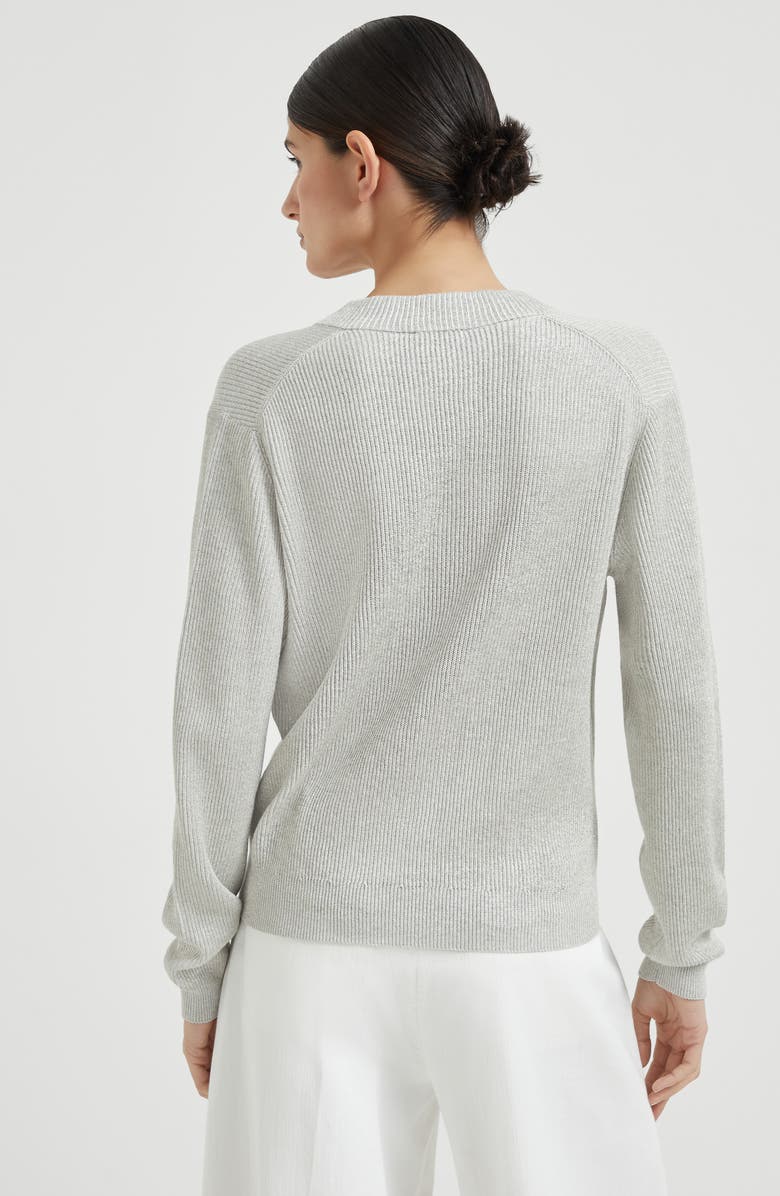 Brunello Cucinelli Vanisé sweater, Alternate, color, Fog