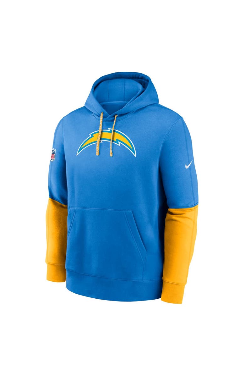 Nike Men's Nike Powder Blue Los Angeles Chargers 2024 Sideline Club Pullover Hoodie, Alternate, color, Powder Blue