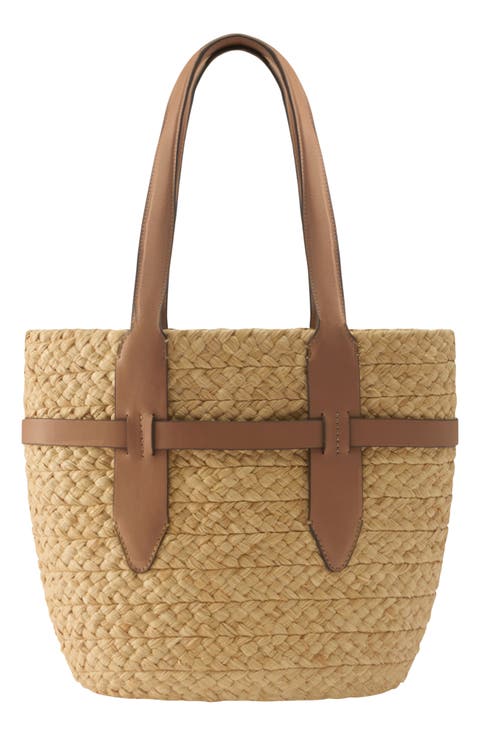Medium Lipari Raffia Tote
