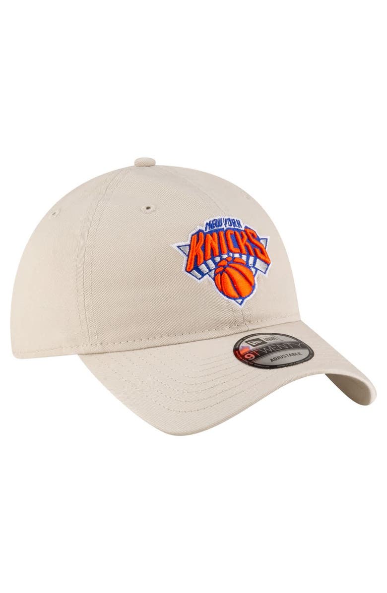 New Era Men's New Era Tan New York Knicks Basic 9TWENTY Adjustable Hat, Alternate, color, Tan