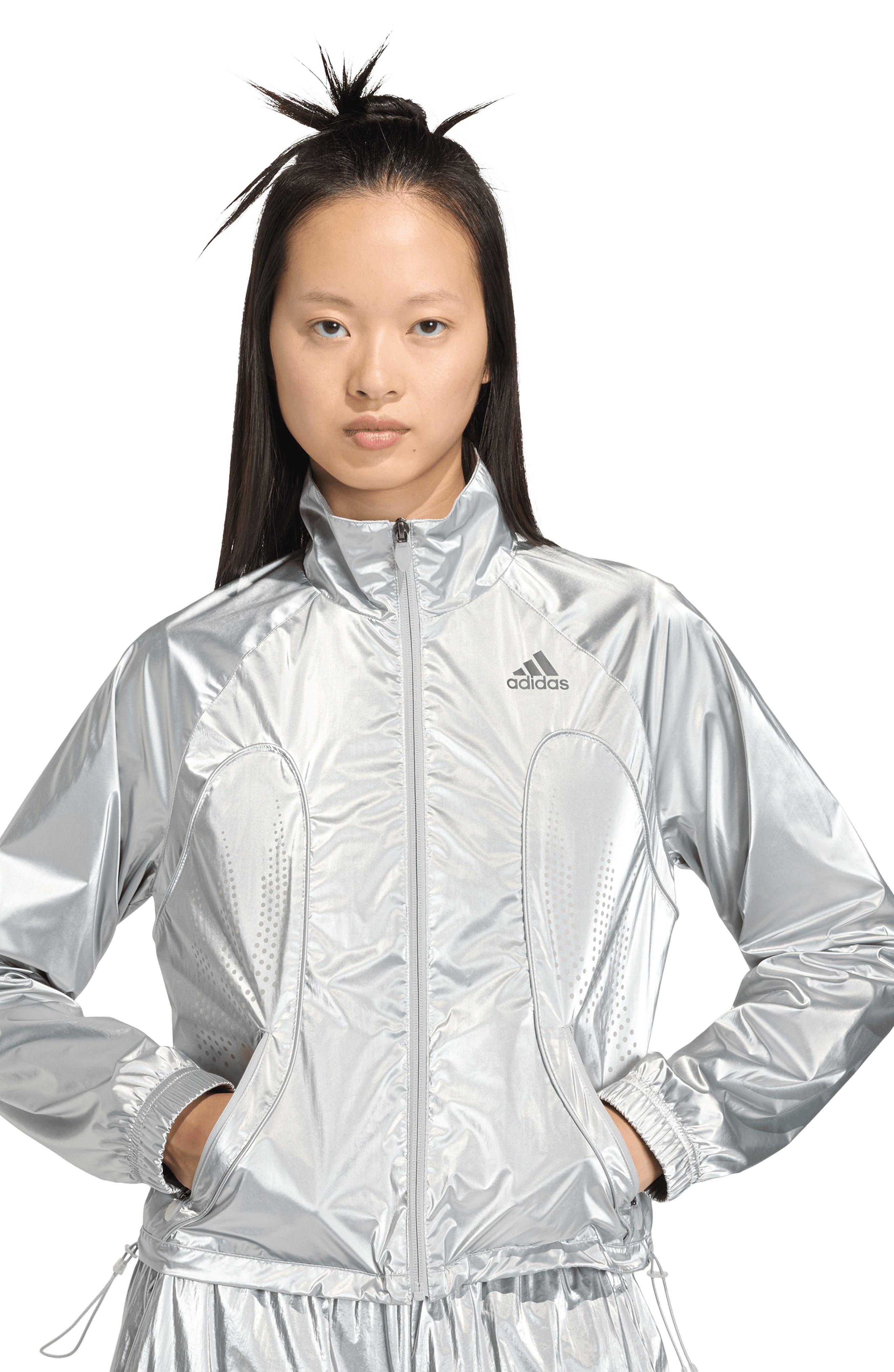 adidas Originals F50 Metallic Track Jacket (Women) | Nordstrom