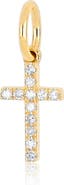 EF Collection Diamond Cross Charm