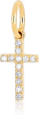 EF Collection Diamond Cross Charm