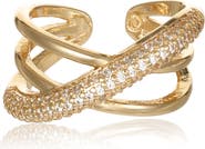 Ettika Cubic Zirconia Crossover Ring