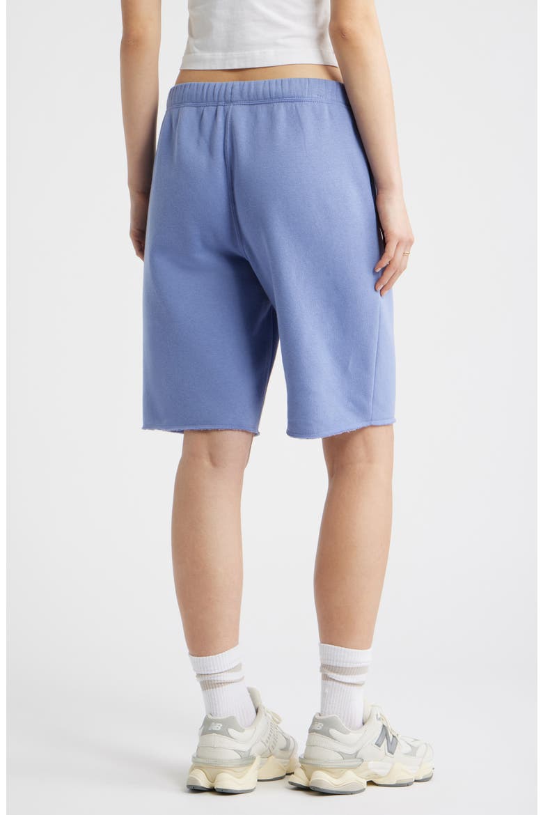 Long Fleece Sweat Shorts, Alternate, color, BLUE FROST