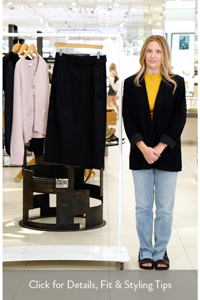 Belted Midi Pencil Skirt video