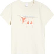 Re/Done Bare Minimum Graphic Cotton T-Shirt