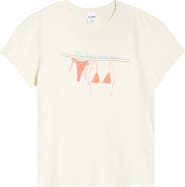 Re/Done Bare Minimum Graphic Cotton T-Shirt