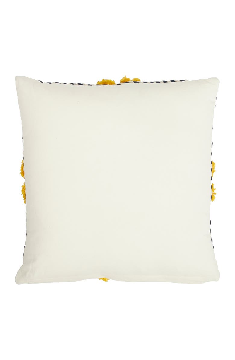 GINGER BIRCH STUDIO Decorative Multicolored Square Mandala Embroidered Throw Pillow, Alternate, color,