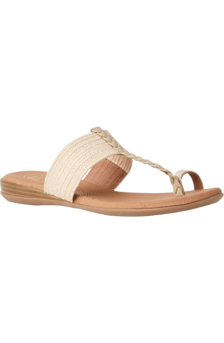 André Assous Neo Toe Loop Sandal, Main, color, Natural Raffia