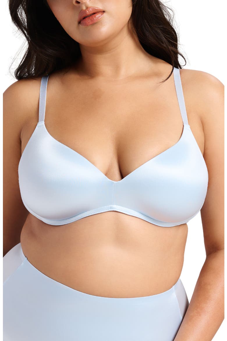 Smooth Satin Luxe Lift Bra, Main, color, Something Blue