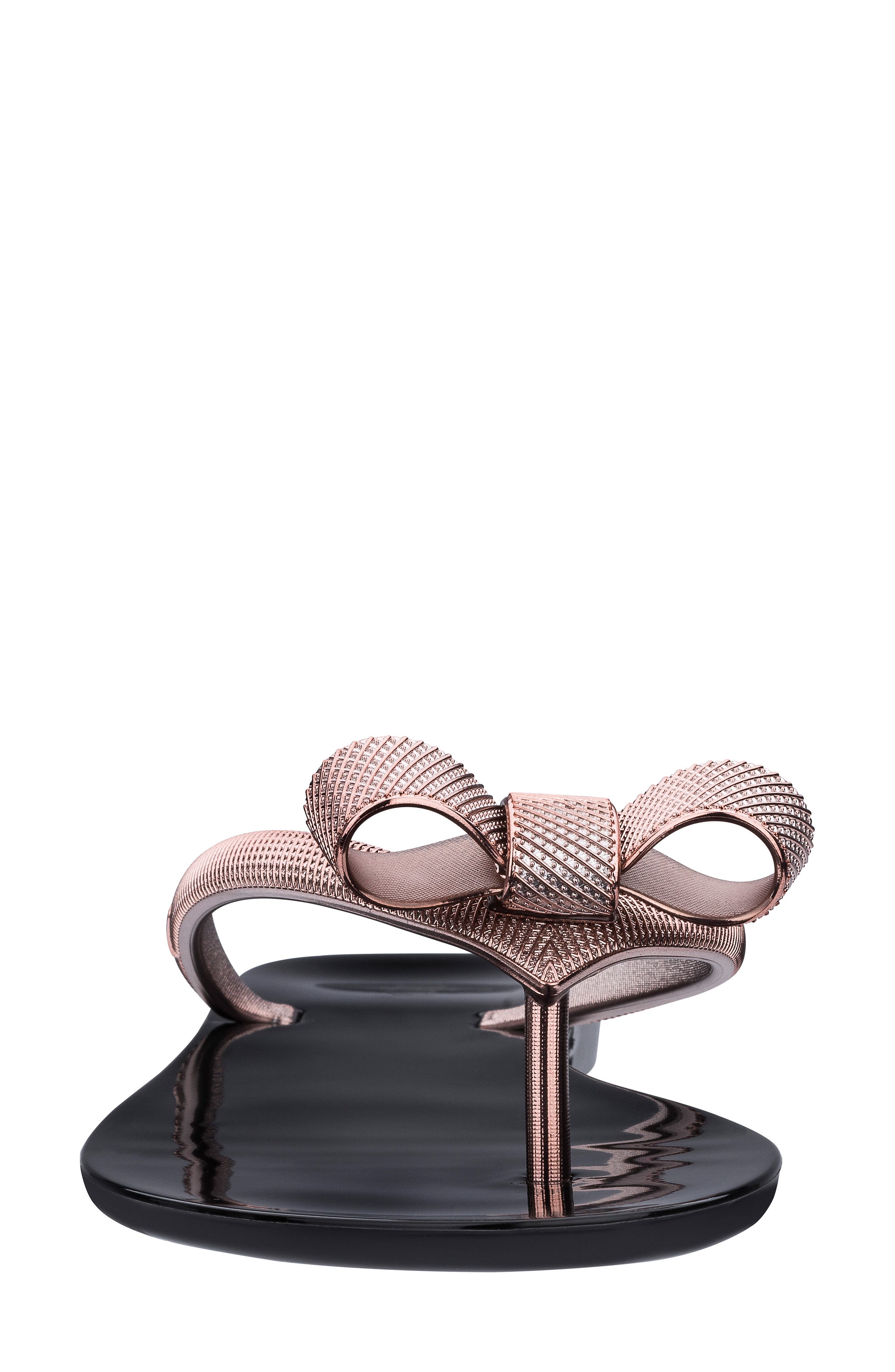 Melissa Harmonic Chrome Bow Flip Flop, Alternate, color, 