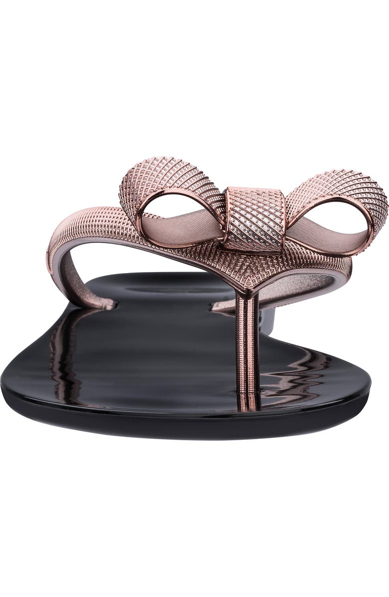 Melissa Harmonic Chrome Bow Flip Flop, Alternate, color,