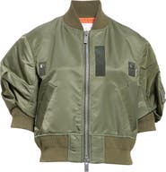 【送料&関税込】Sacai Two-tone Teddy And Nylon Bomber Jacket 82de4786fc8823521f4984239b1dfa