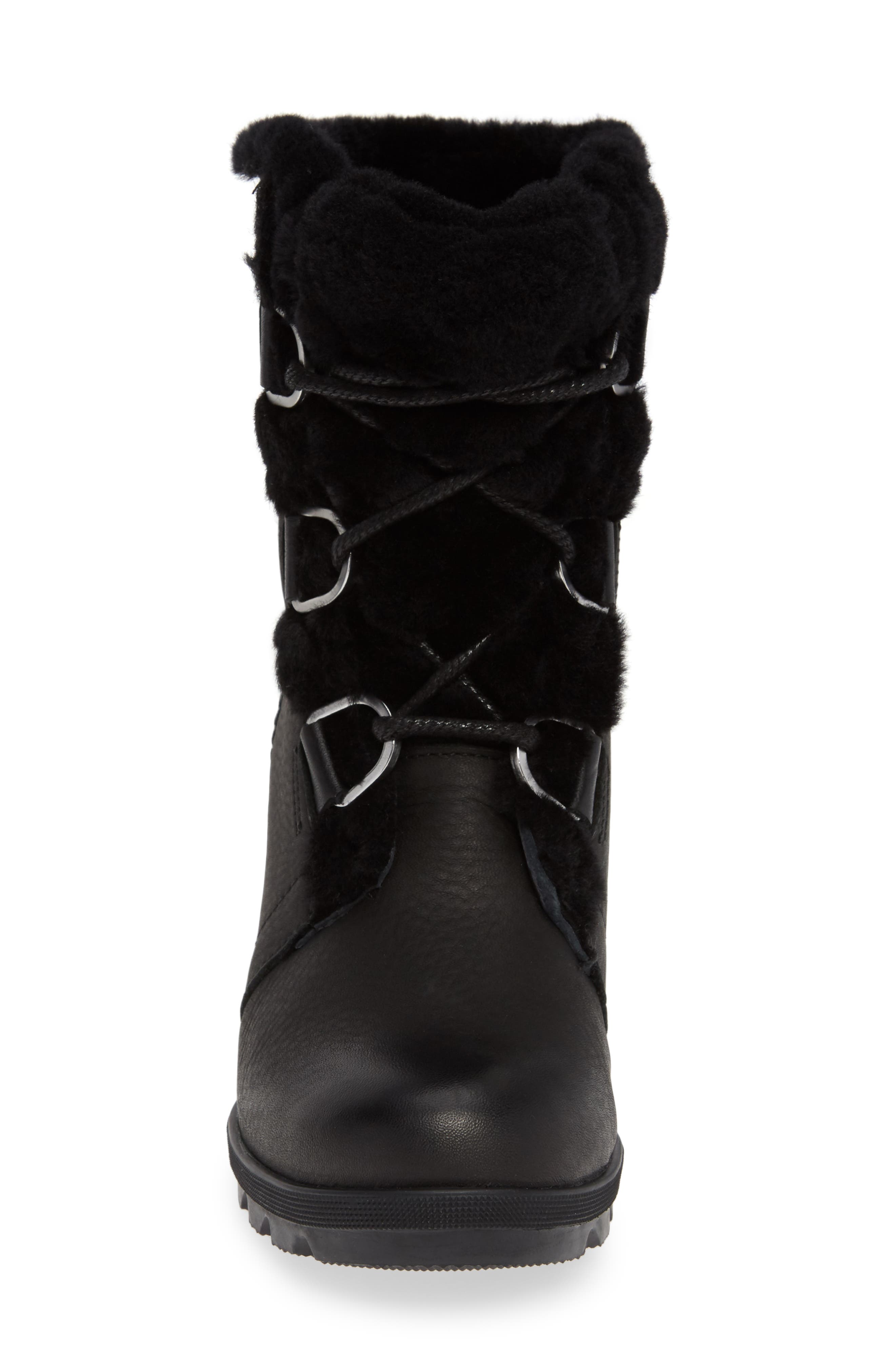 SOREL Joan of Arctic II Lux Wedge Genuine Shearling Bootie, Alternate, color, 