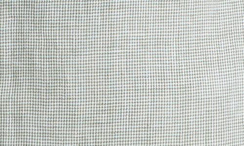 Vince Houndstooth Classic Fit Linen Button-up Shirt