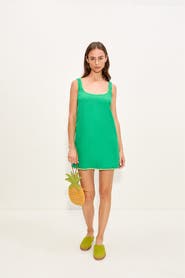 SIMONMILLER Sahara Embroidered Linen Dress