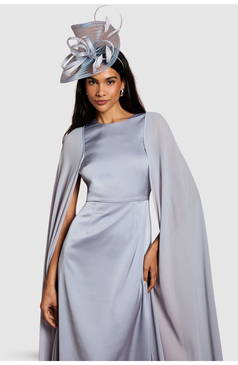 Coast Sleeveless Cape Maxi Dress, Alternate, color, Pale Blue