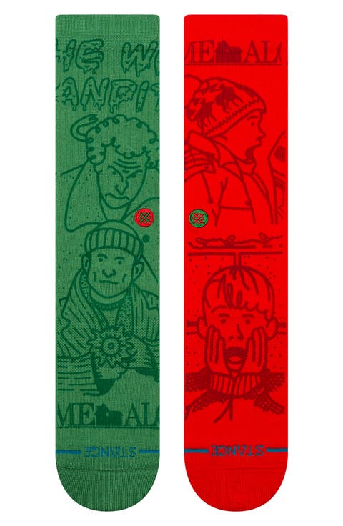 Home Alone Crew Socks