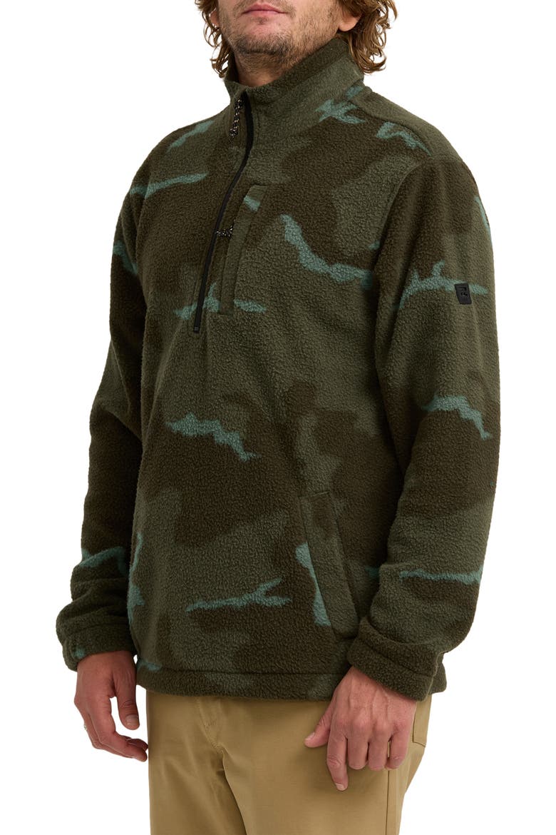 Boundary Fleece Half Zip Pullover, Alternate, color, MILITARY CAMO
