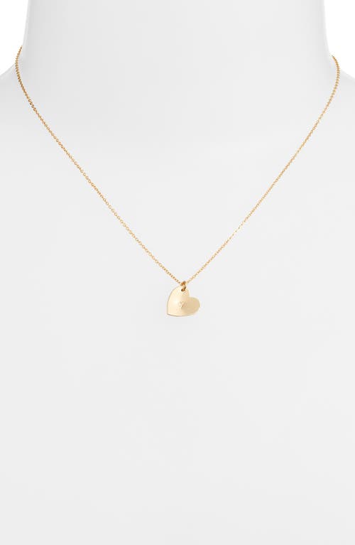 Set & Stones Sophia Initial Heart Pendant Necklace In Gold/a