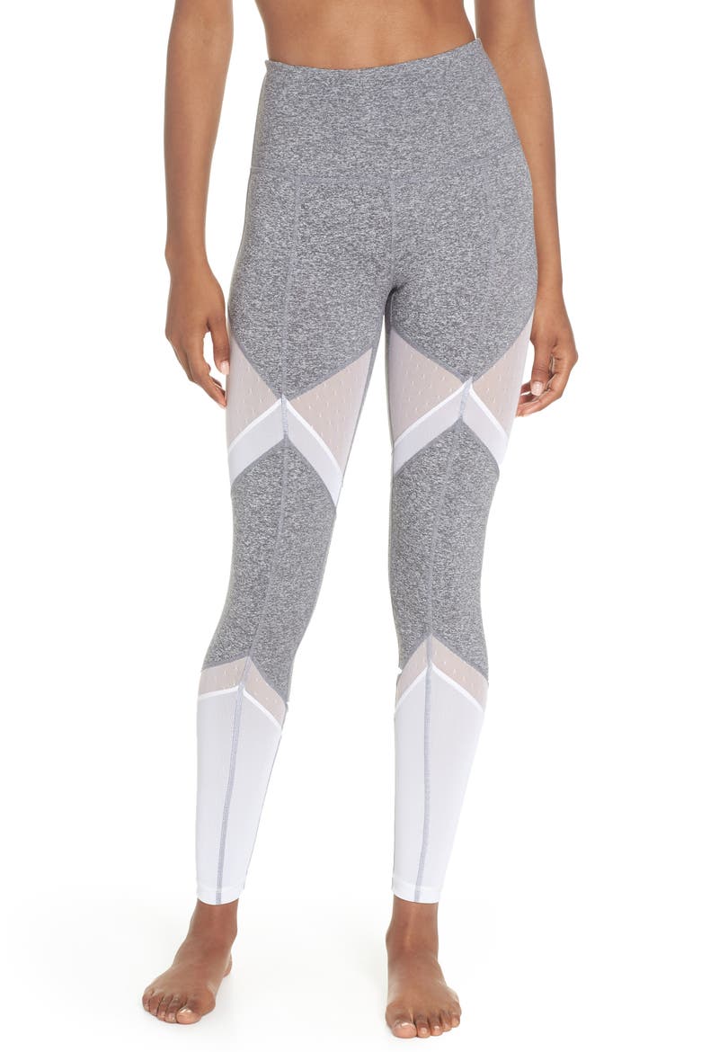 Sun Salutation High Waist Leggings, Main, color, GREY GRAPHITE