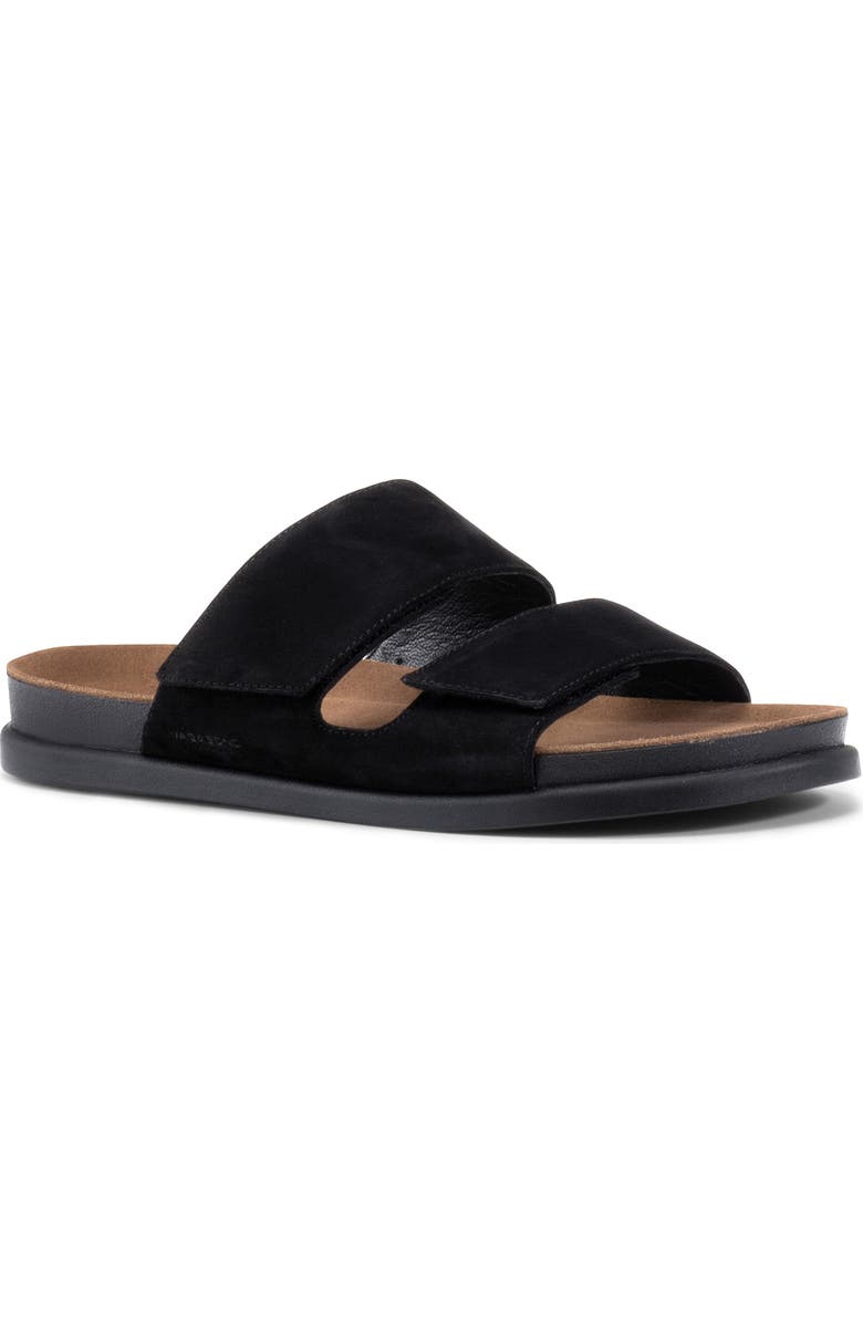 Vagabond Shoemakers Kevin Leather Strap Slide Sandal, Main, color, Black