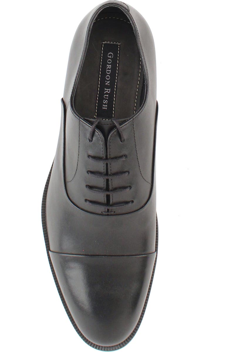 Gordon Rush Douglas Cap Toe Oxford, Alternate, color, Black Leather