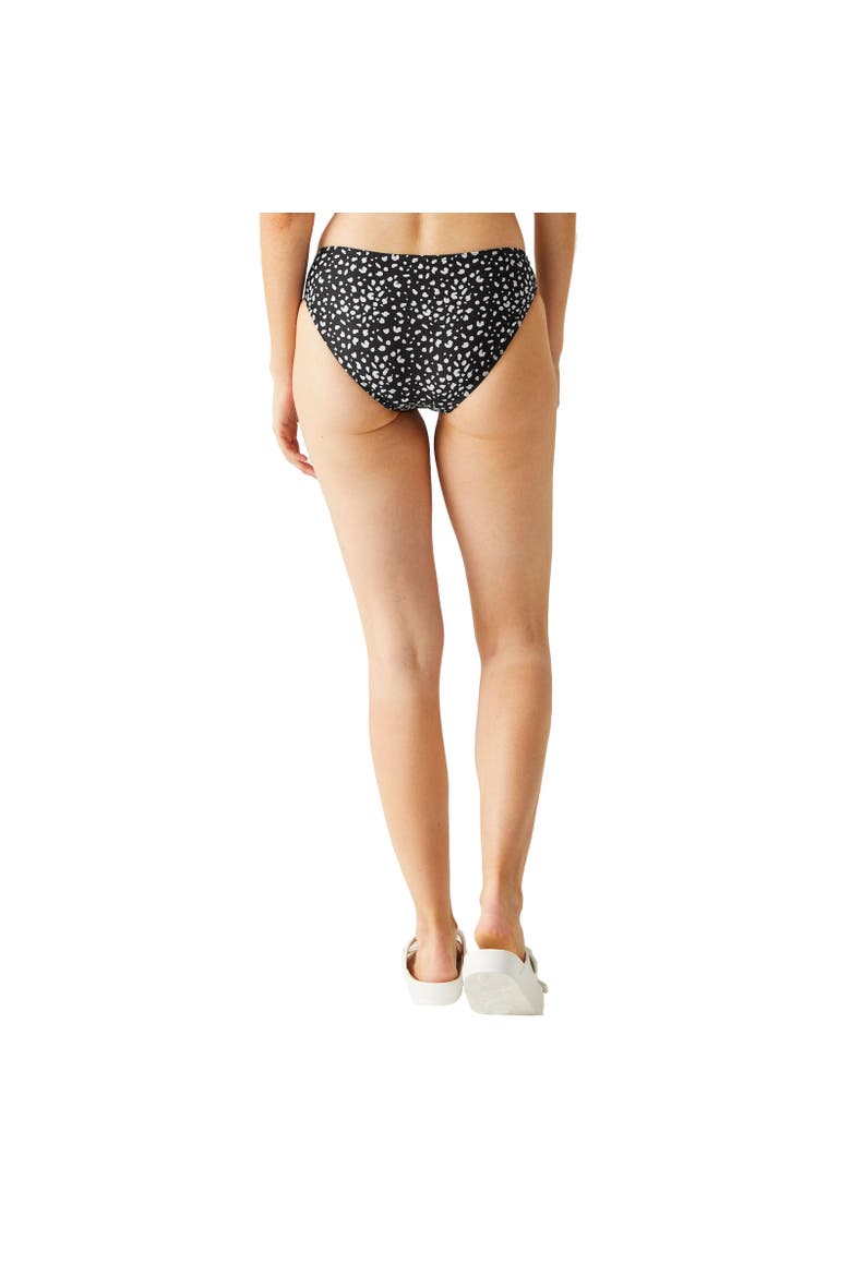 Aceana Polka Dot Bikini Bottoms, Alternate, color, Black and White