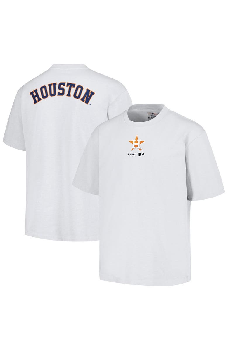 PLEASURES Men's PLEASURES  White Houston Astros Mascot T-Shirt, Main, color, White