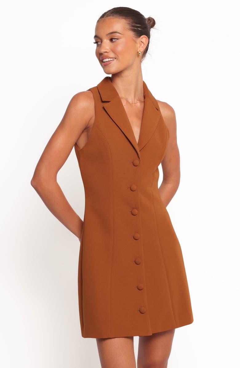 Petal & Pup Barrett Blazer Minidress, Alternate, color, Brown