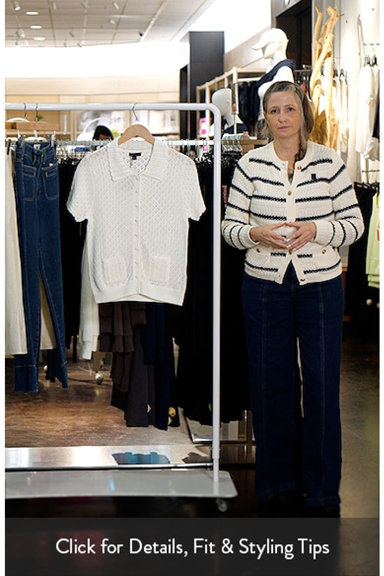 Open Knit Short Sleeve Cardigan video