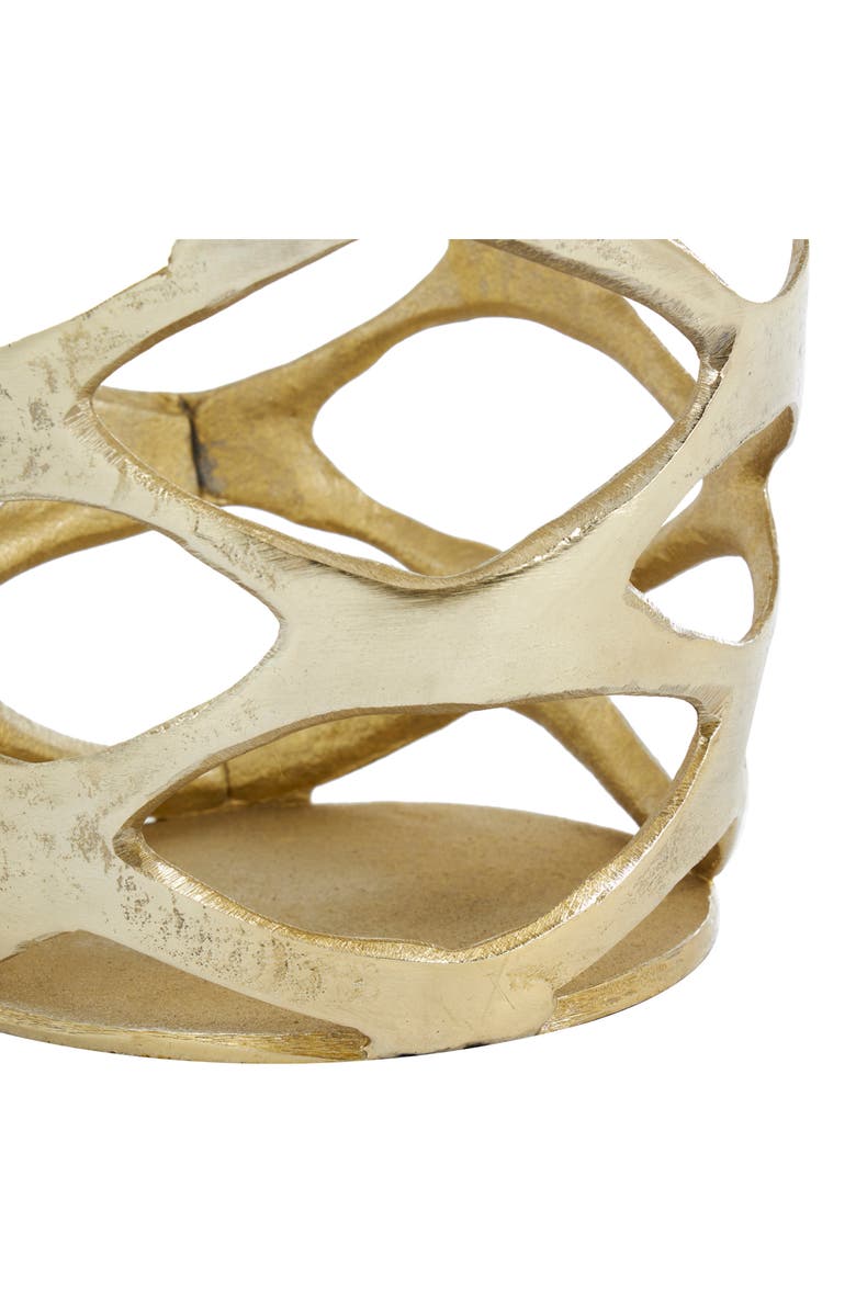 VIVIAN LUNE HOME Geometric Tall Vase, Alternate, color, Gold