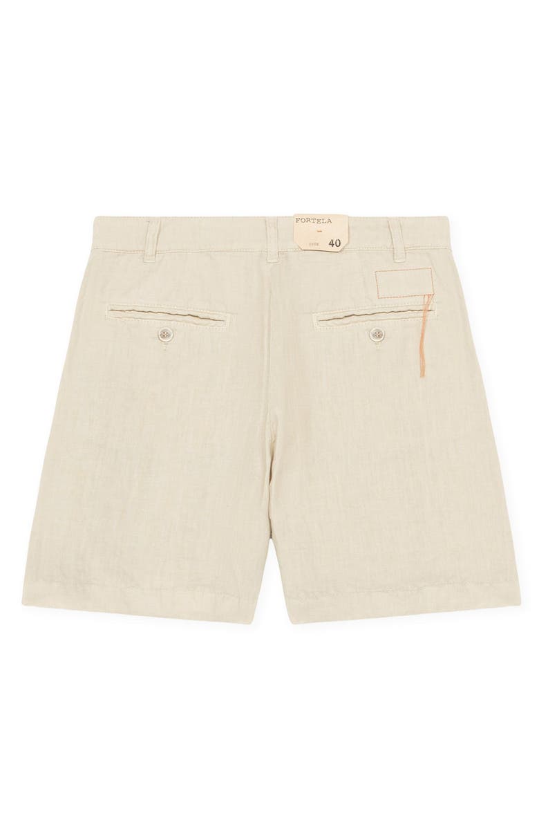 Fortela Jana Linen Shorts, Alternate, color, Stone