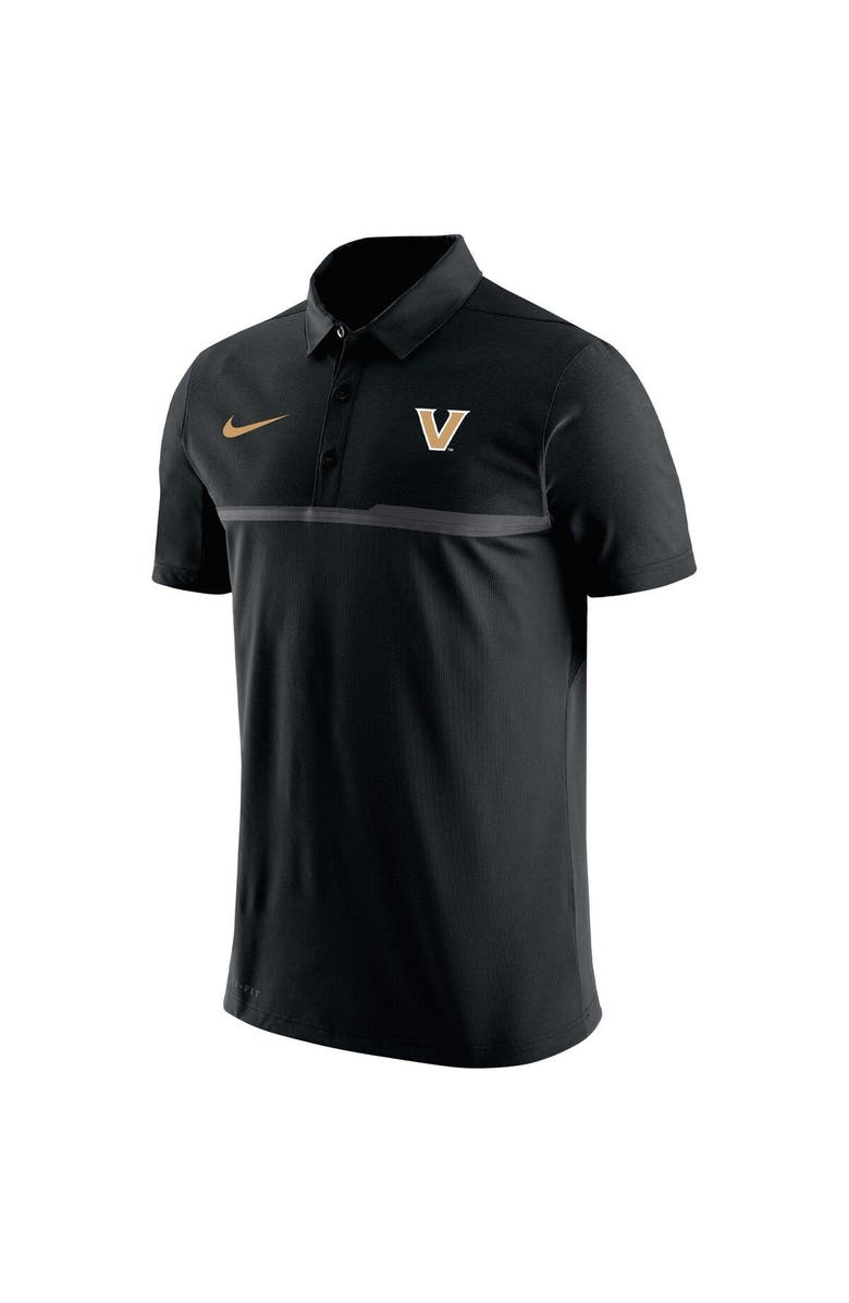 Nike Men's Nike Black Vanderbilt Commodores Coaches Performance Polo, Alternate, color, Black