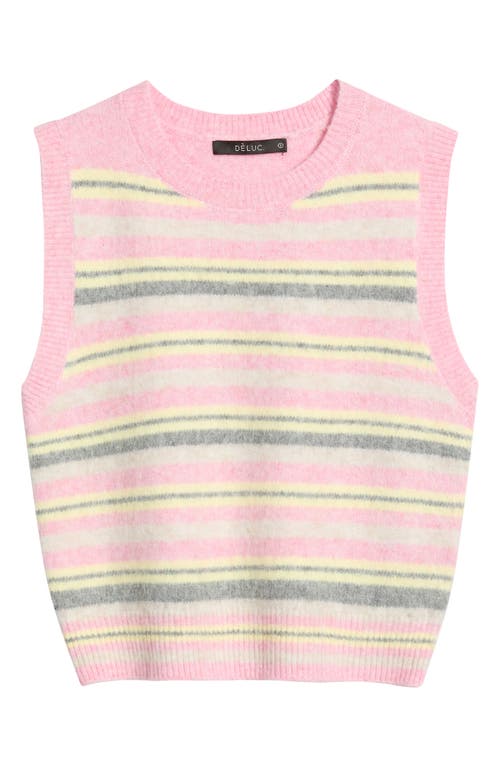 Deluc Bastille Stripe Sweater Vest In Multi