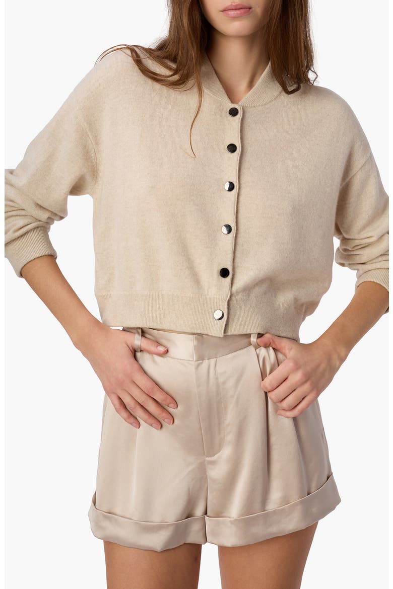 Marcela Boxy Cashmere Cardigan, Main, color, BONE