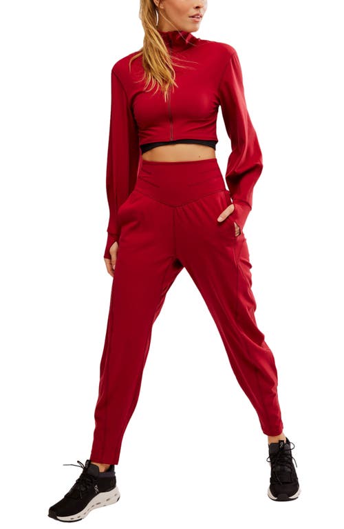 Shop Free People Fp Movement Never Better Sweatpants In Crimson