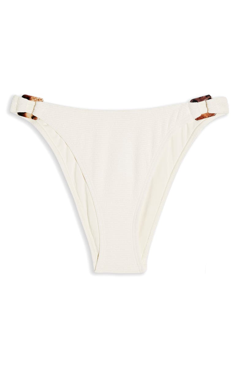 Topshop Crinkle Ring Bikini Bottoms, Alternate, color,