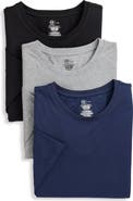 Harbor Bay by DXL Big & Tall 3 pk Active Stretch Crewneck T-Shirts