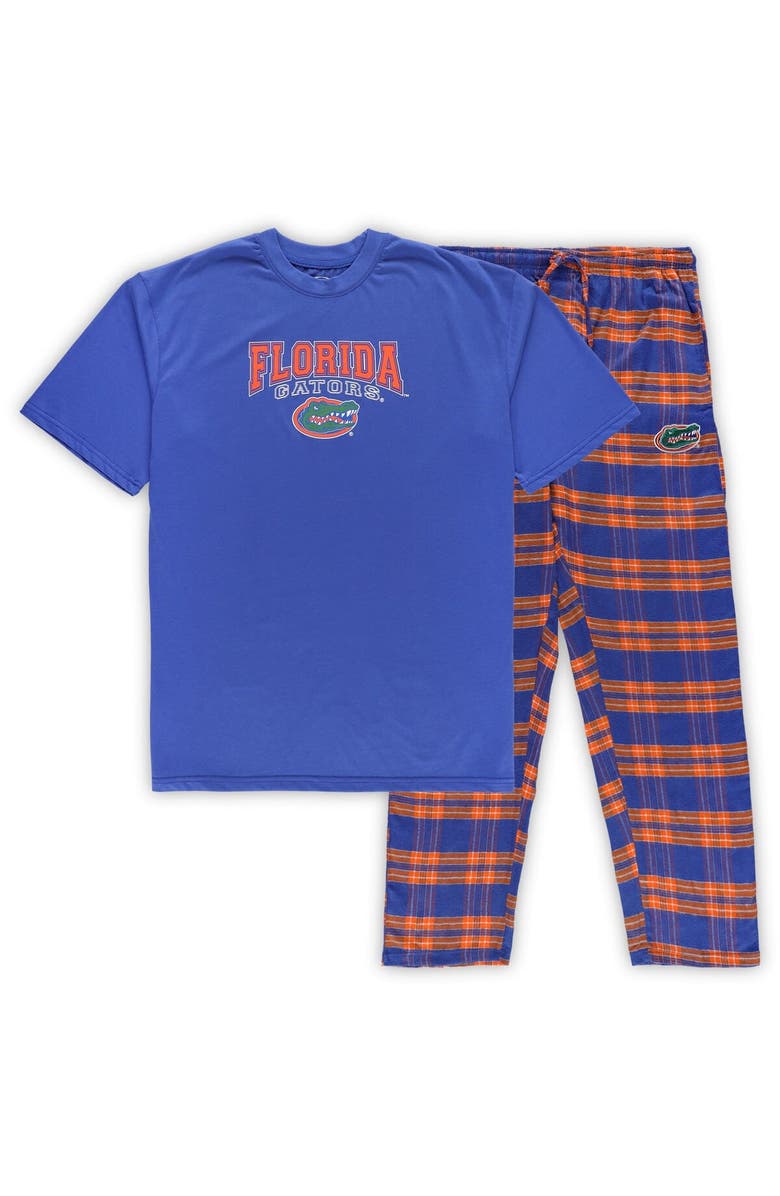 PROFILE Men's Profile Royal/Orange Florida Gators Big & Tall 2-Pack T-Shirt & Flannel Pants Set, Alternate, color, Royal