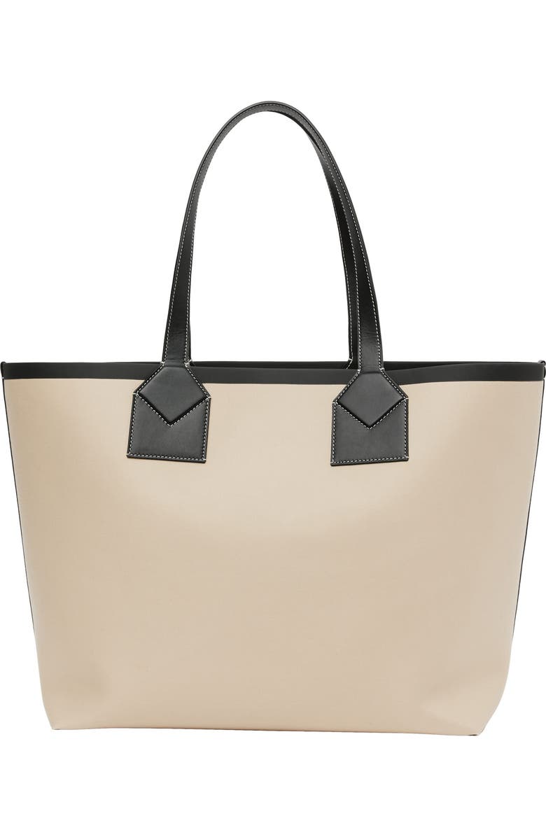 Burberry Large Heritage Canvas Tote, Alternate, color,