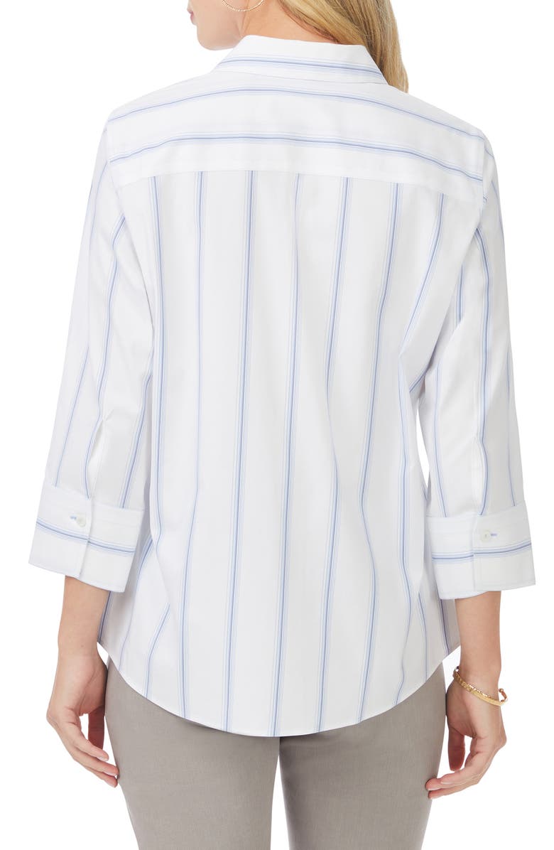 Foxcroft Mary Soho Stripe Print Button-Up Shirt, Alternate, color,