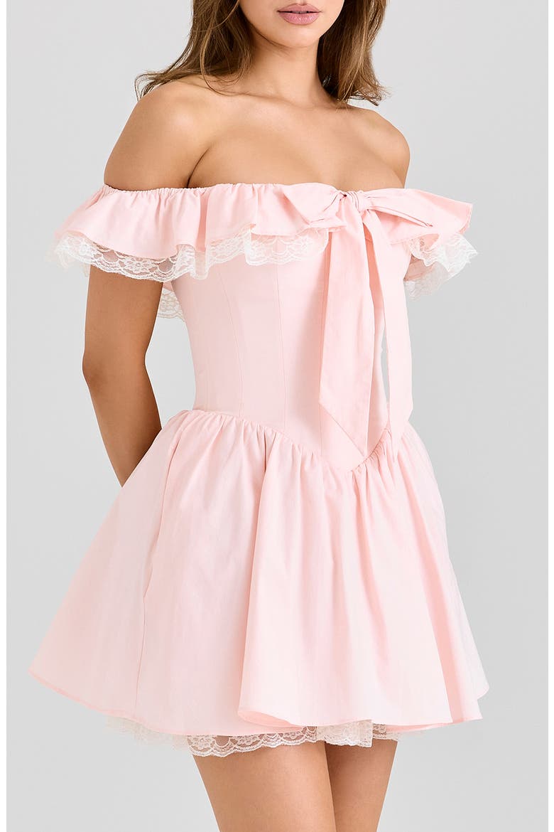 Jaide Off the Shoulder Minidress, Alternate, color, PINK
