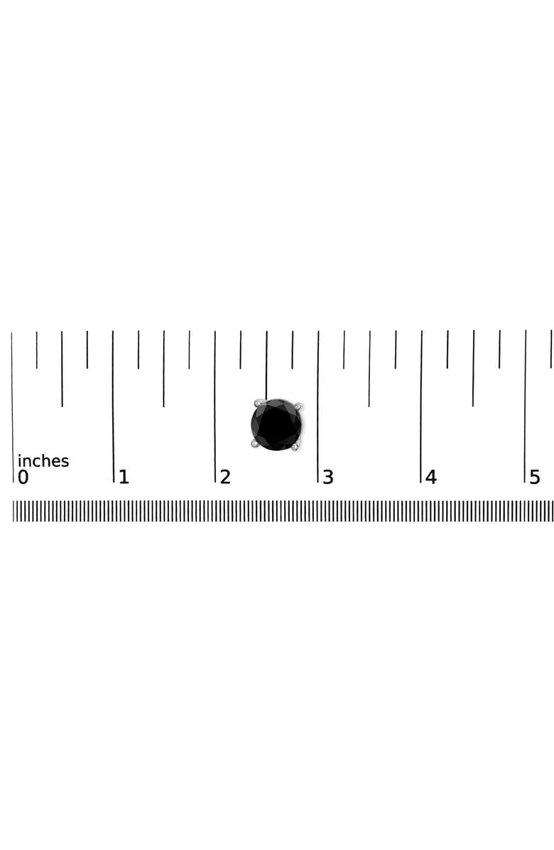 Haus of Brilliance 14K White Gold 6.00 Ct Black Diamond Stud Earrings with Screw Backs, Alternate, color, Black